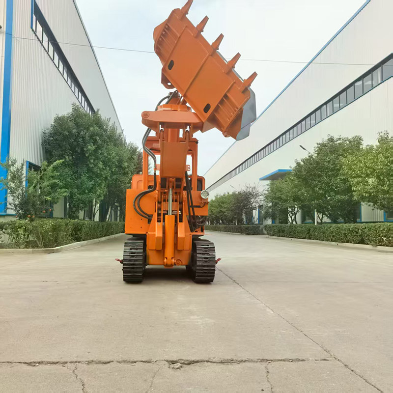 Carregador de rochas de descarga lateral de túnel