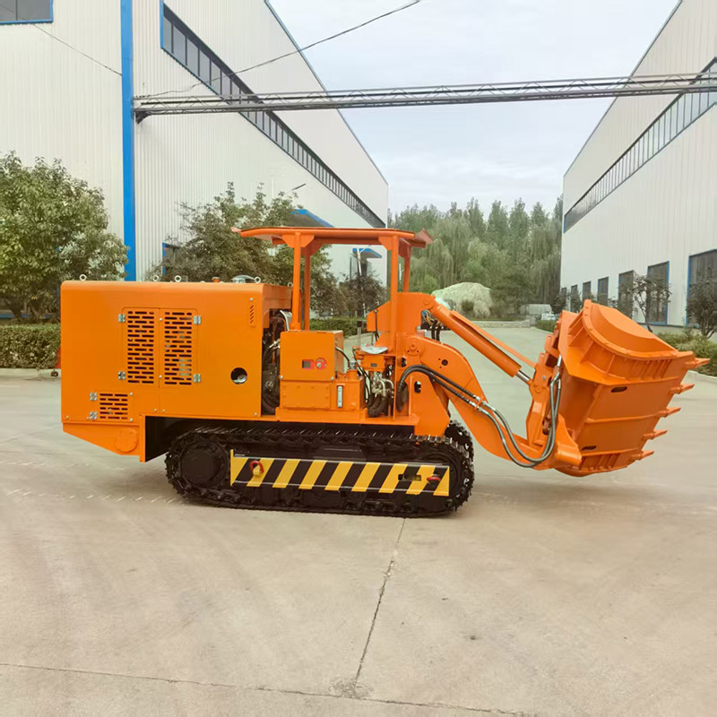 Carregador de rochas de descarga lateral de túnel