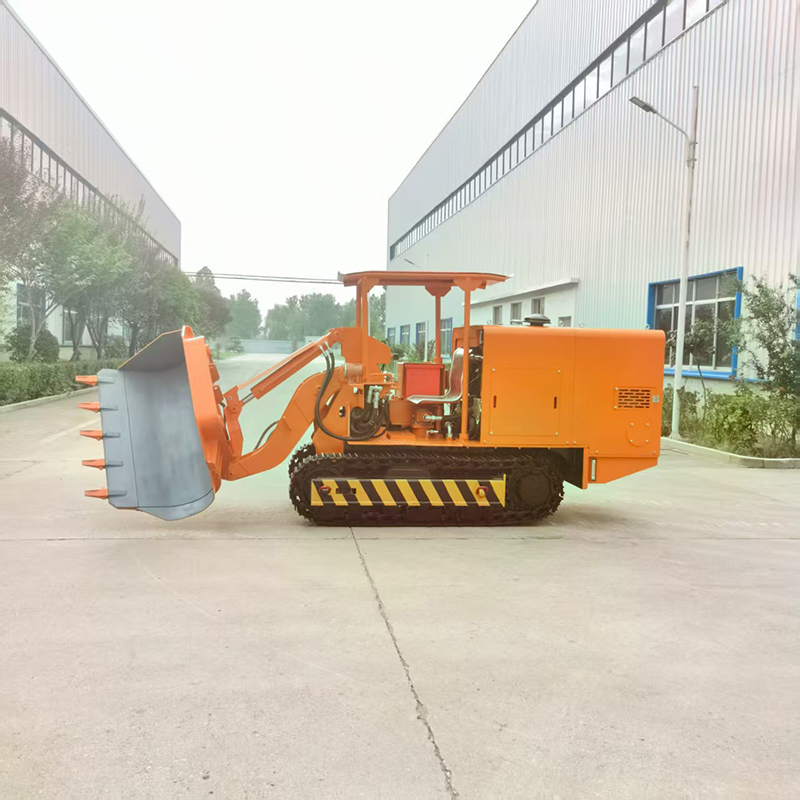 Cargadora de rocas de volteo lateral 150