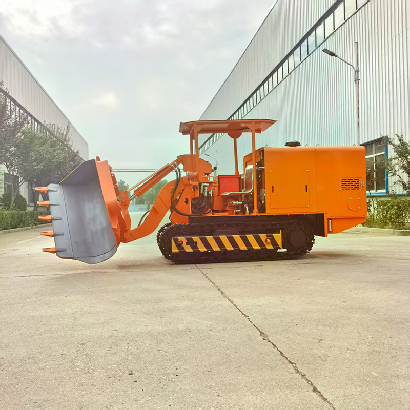 Carregador de rochas de descarga lateral de túnel