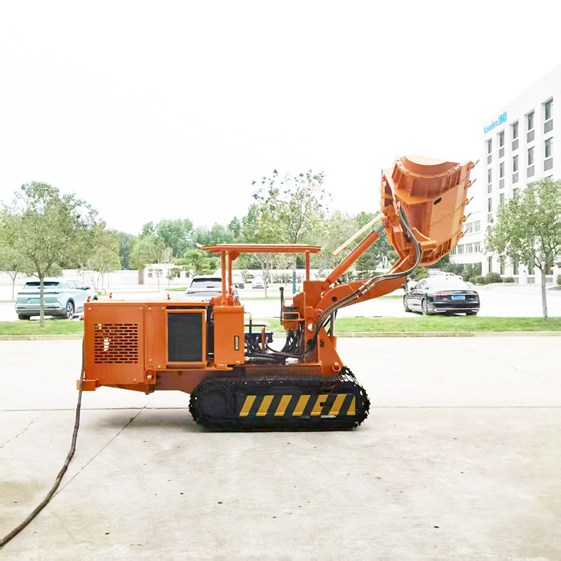 รถตักหินแบบเทข้างตีนตะขาบ