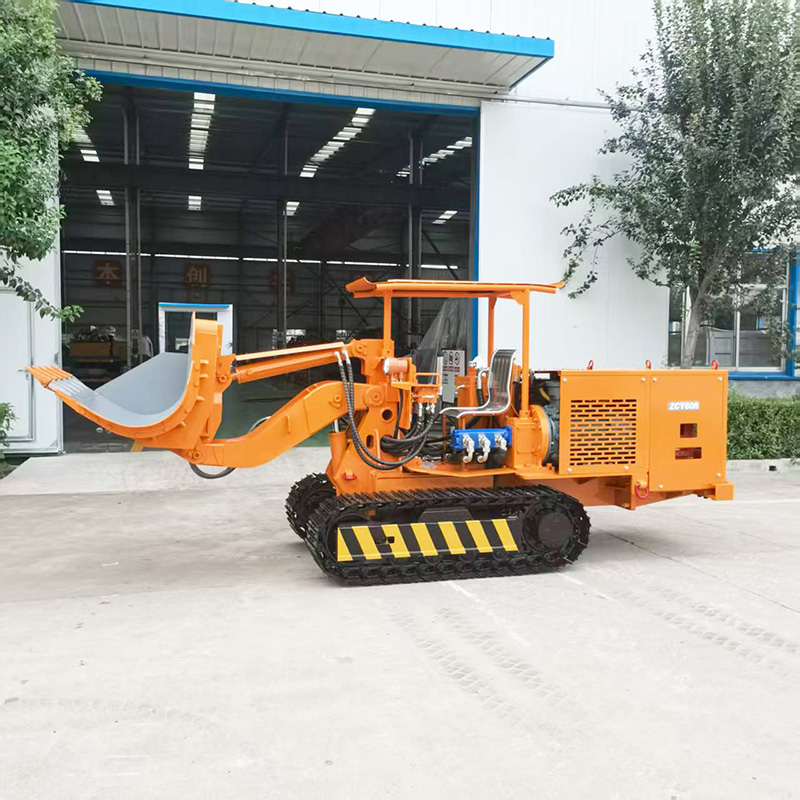 รถตักหินแบบเทข้างทรงต่ำ