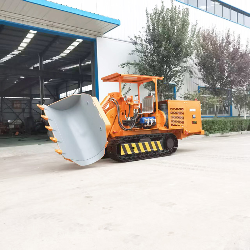 Soluciones de cargadoras de rocas con descarga lateral