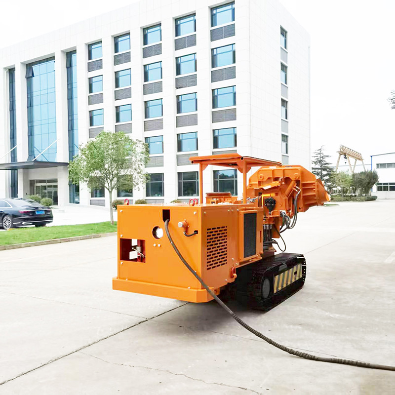 รถตักหินแบบเทข้างทรงต่ำ