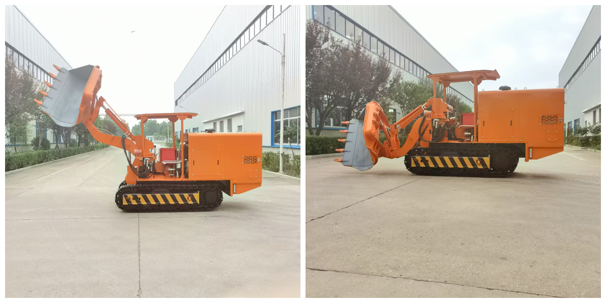 100 Боковая разгрузка каменного погрузчика