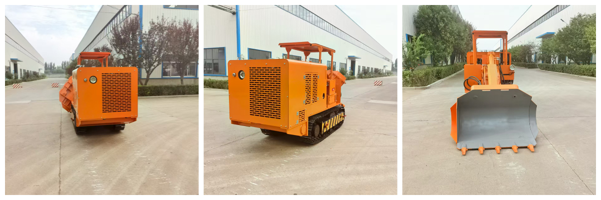 100 Боковая разгрузка каменного погрузчика