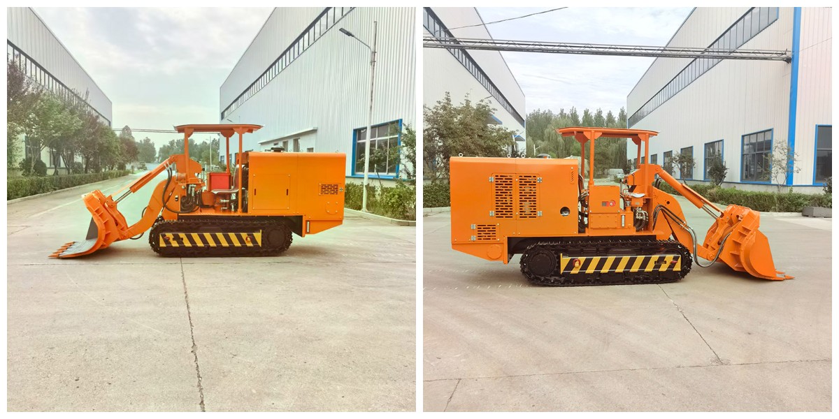 Carregador de rochas de descarga lateral de túnel Carregador de rocha para descarga lateral do túnel