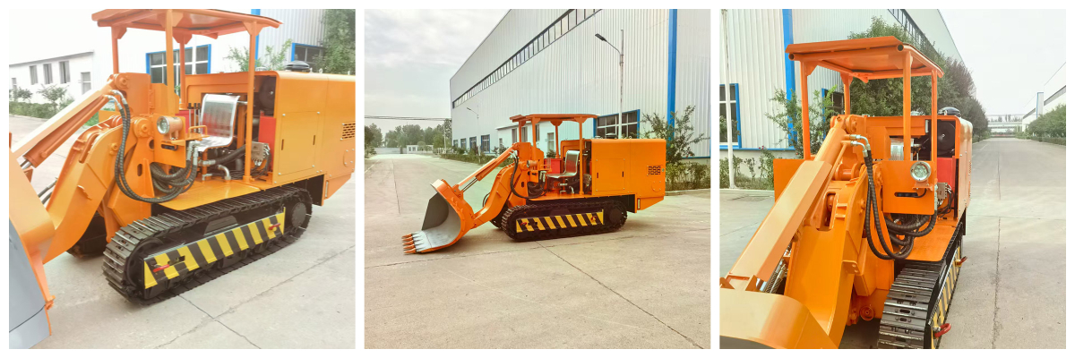 Chargeur de roches à déchargement latéral dans une mine d'or.jpg