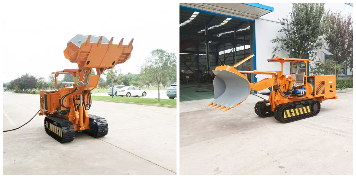 Carregador de rochas de descarga lateral pequena. jpg Carregador de rochas de descarga lateral pequena. jpg