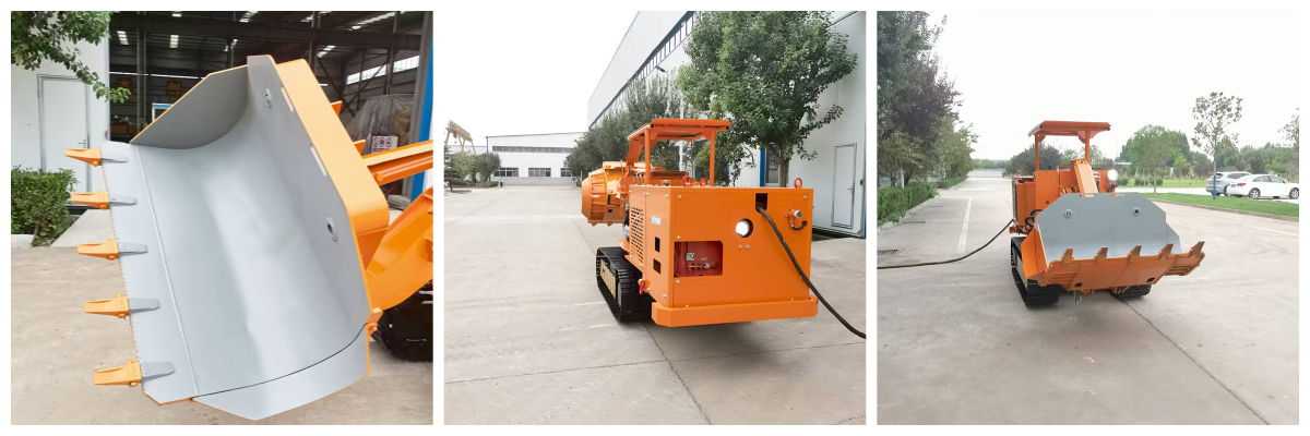 Carregador de rochas de descarga lateral pequena. jpg Carregador de rochas de descarga lateral pequena. jpg