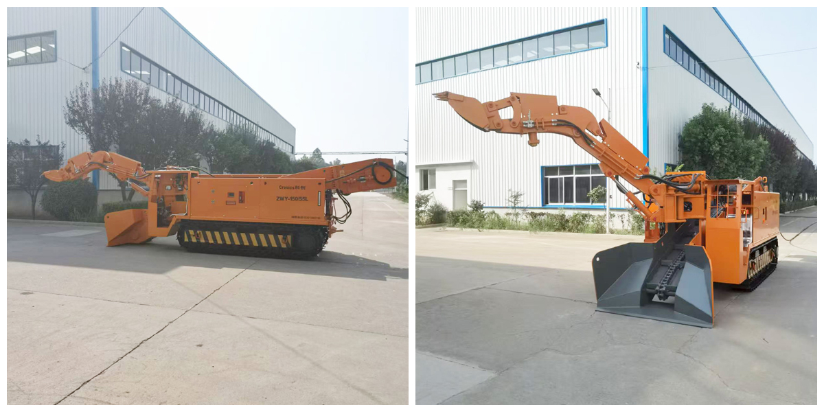 Carregador de entulho com correia transportadora. jpg