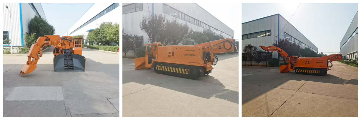 Carregador de entulho com correia transportadora. jpg