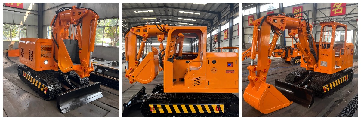 Escavadeira de mineração a diesel